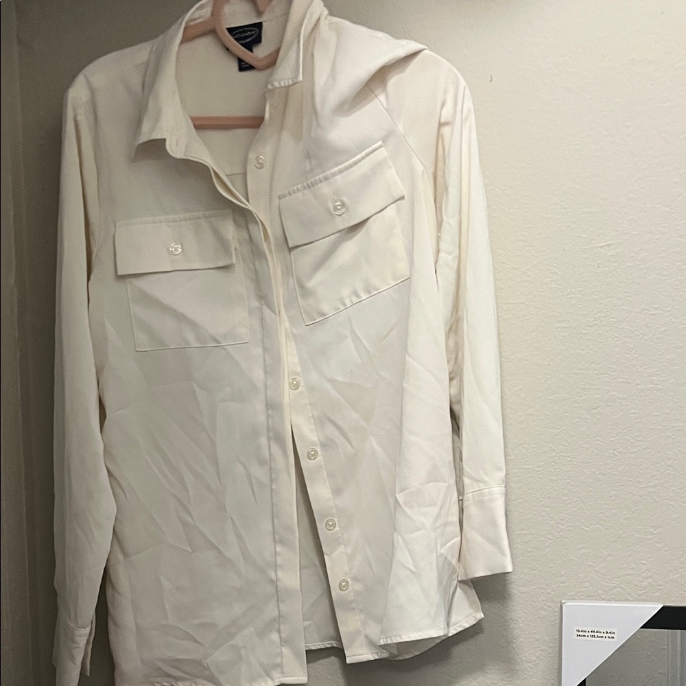 Elegant Men's White Dress Shirt